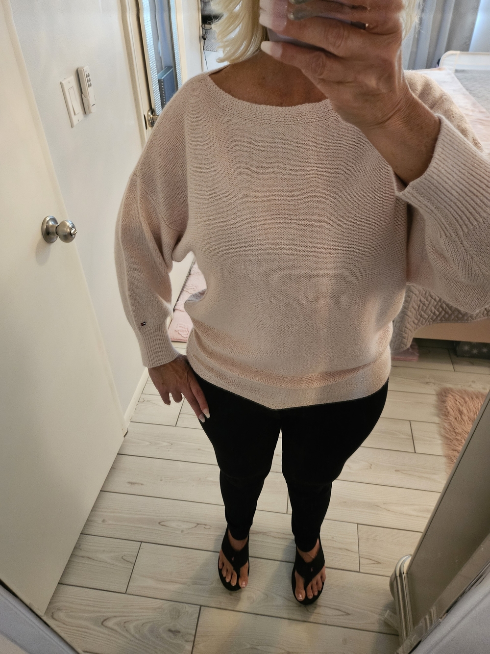 Tommy Hilfiger Light Pink Boatneck Sweater